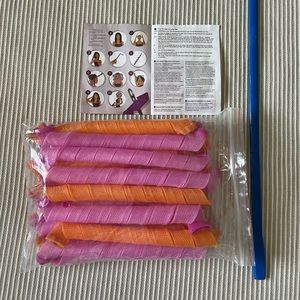 20 piece long hair heatless curler